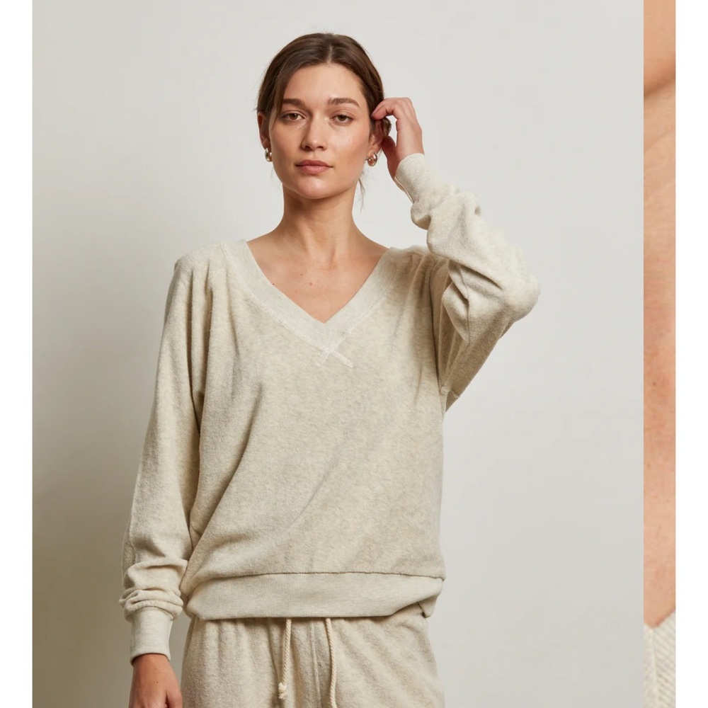 Sonny loop Terry vneck sweatshirt